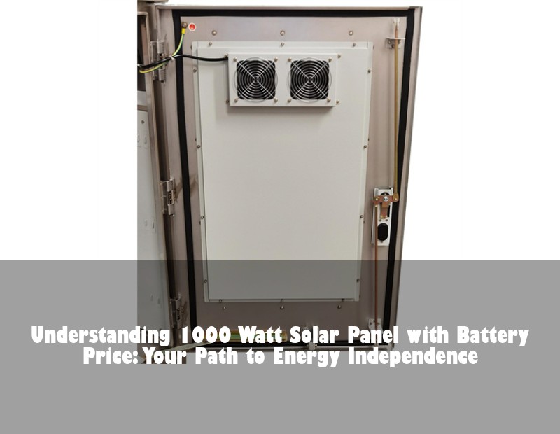 Understanding 1000 Watt Solar Panel with Battery Price: Your Path to Energy Independence | Huijue Bess