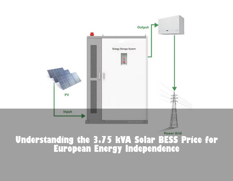 Understanding the 3.75 kVA Solar BESS Price for European Energy Independence | Huijue Bess