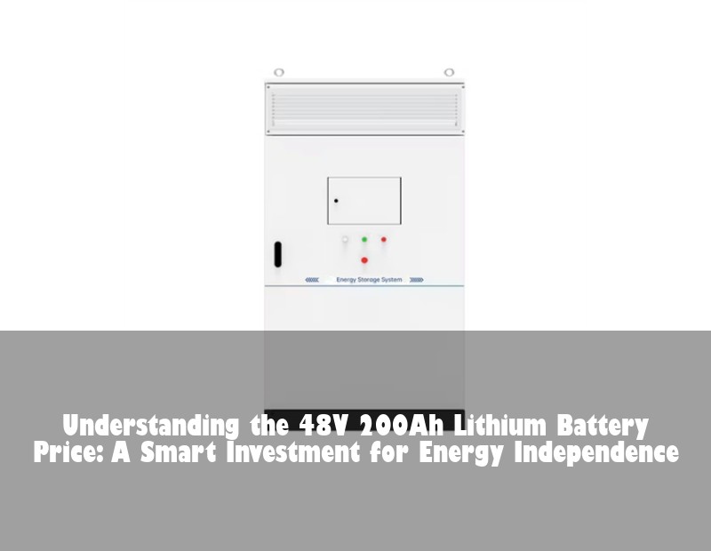 Understanding the 48V 200Ah Lithium Battery Price: A Smart Investment for Energy Independence