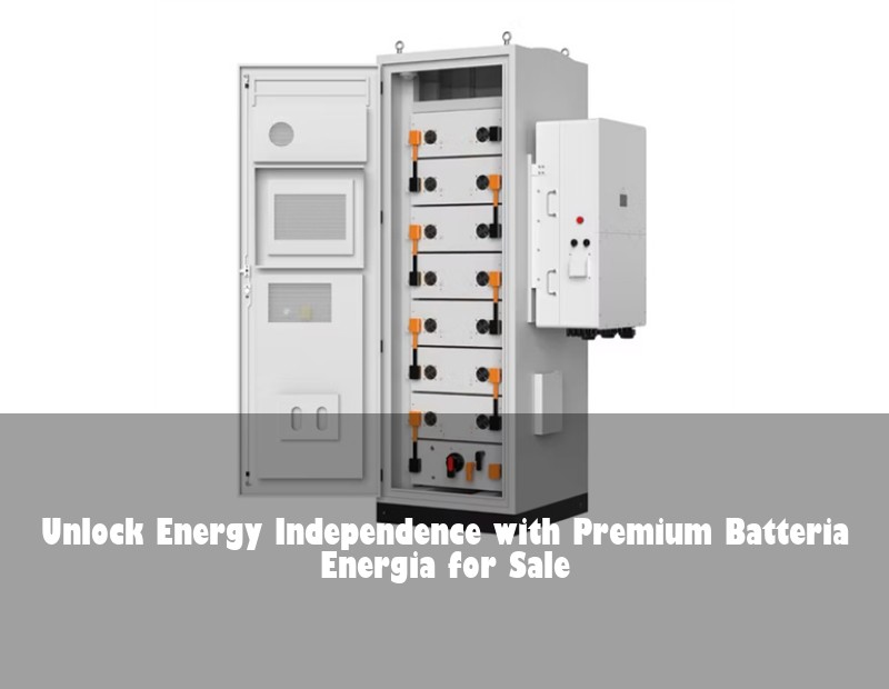 Unlock Energy Independence with Premium Batteria Energia for Sale