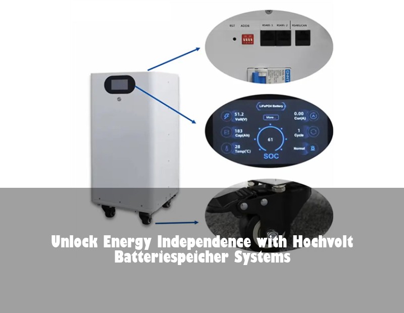 Unlock Energy Independence with Hochvolt Batteriespeicher Systems | Huijue Bess