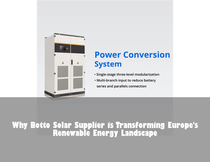 Why Botto Solar Supplier is Transforming Europe's Renewable Energy Landscape
