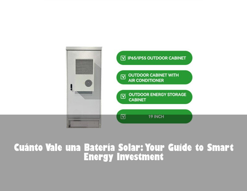Cuánto Vale una Batería Solar: Your Guide to Smart Energy Investment | Huijue Bess