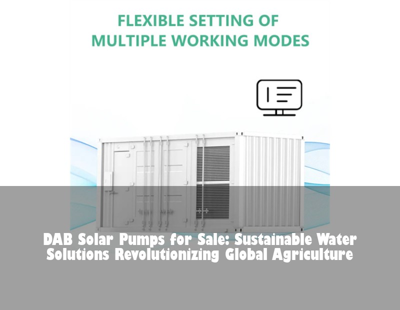 DAB Solar Pumps for Sale: Sustainable Water Solutions Revolutionizing Global Agriculture | Huijue Bess
