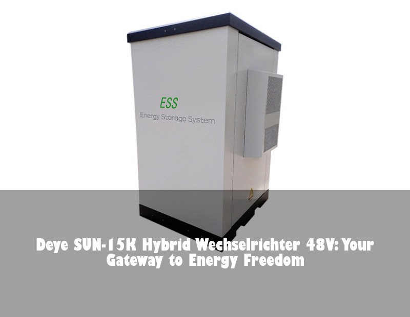 Deye SUN-15K Hybrid Wechselrichter 48V: Your Gateway to Energy Freedom