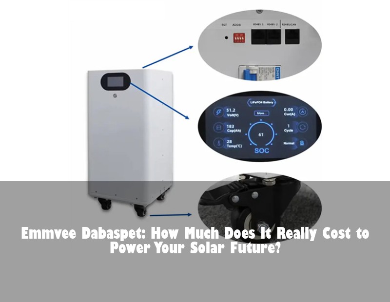 Emmvee Dabaspet: How Much Does It Really Cost to Power Your Solar Future? | Huijue Bess
