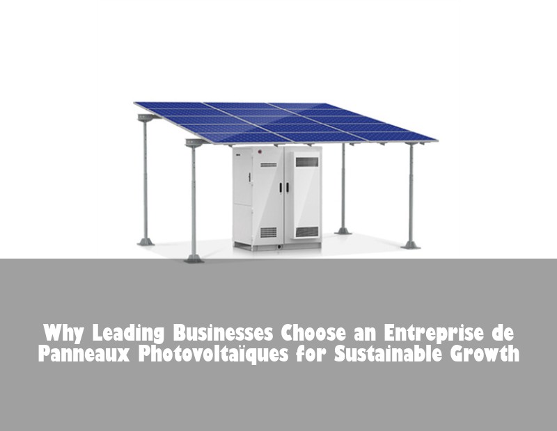 Why Leading Businesses Choose an Entreprise de Panneaux Photovoltaïques for Sustainable Growth