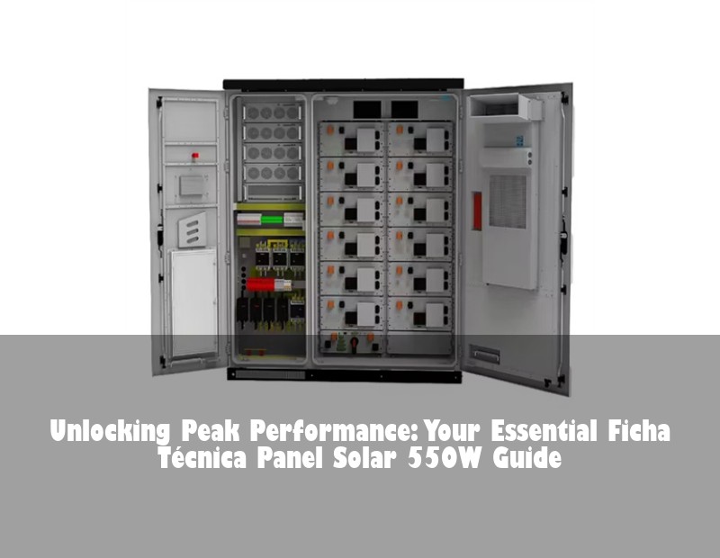 Unlocking Peak Performance: Your Essential Ficha Técnica Panel Solar 550W Guide