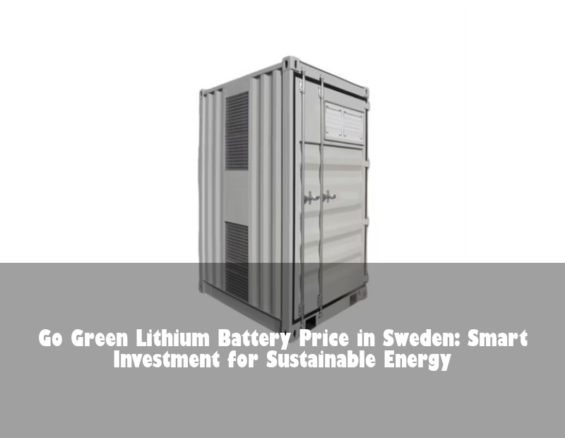 Go Green Lithium Battery Price in Sweden: Smart Investment for Sustainable Energy | Huijue Bess