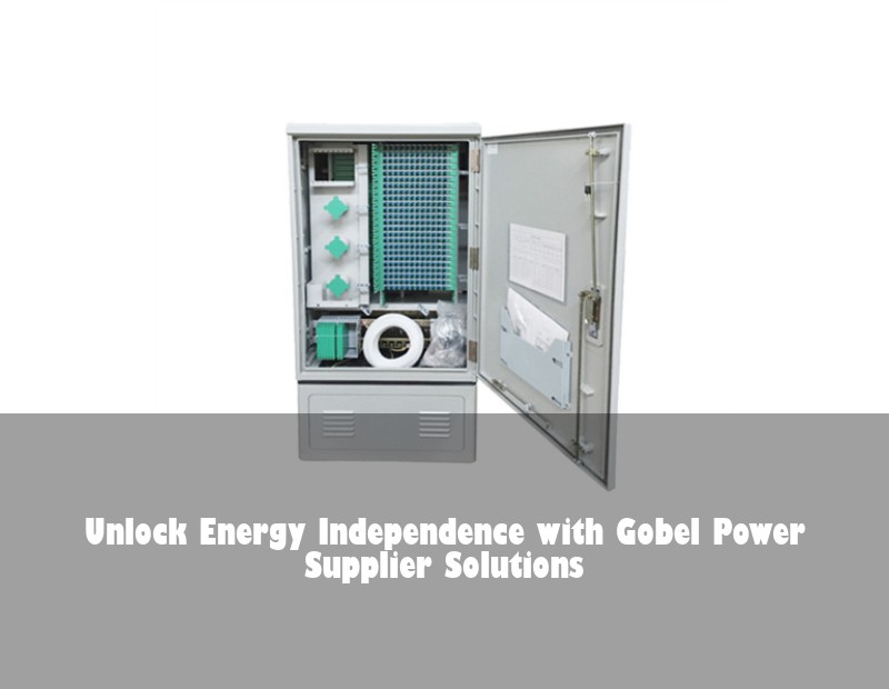 Unlock Energy Independence with Gobel Power Supplier Solutions