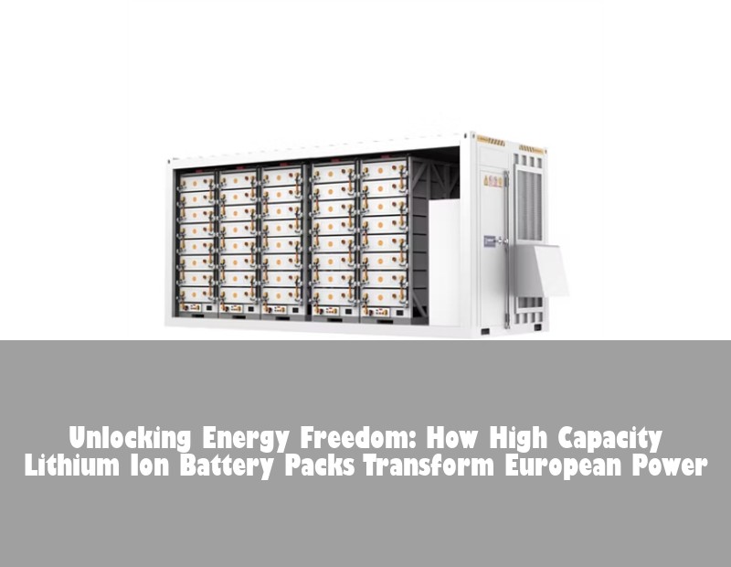 Unlocking Energy Freedom: How High Capacity Lithium Ion Battery Packs Transform European Power