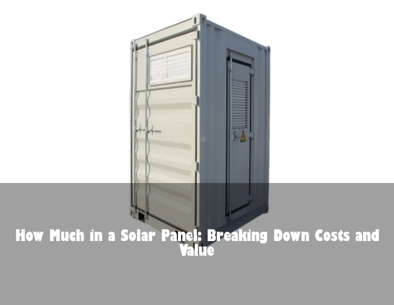 How Much in a Solar Panel: Breaking Down Costs and Value