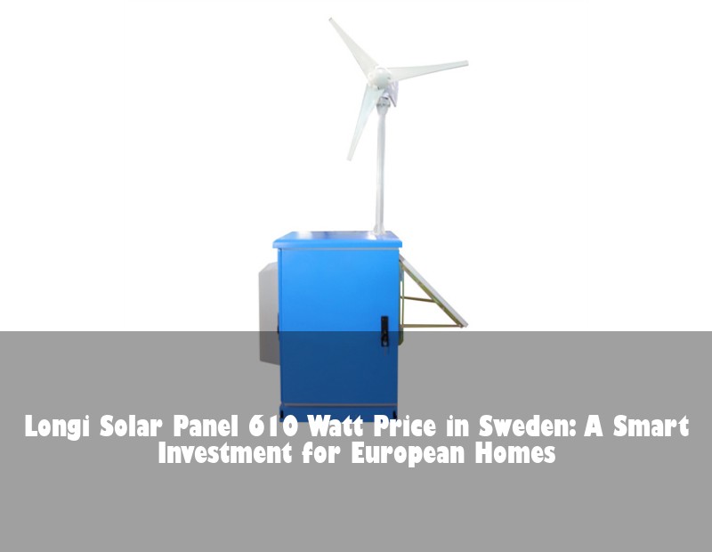 Longi Solar Panel 610 Watt Price in Sweden: A Smart Investment for European Homes | Huijue Bess