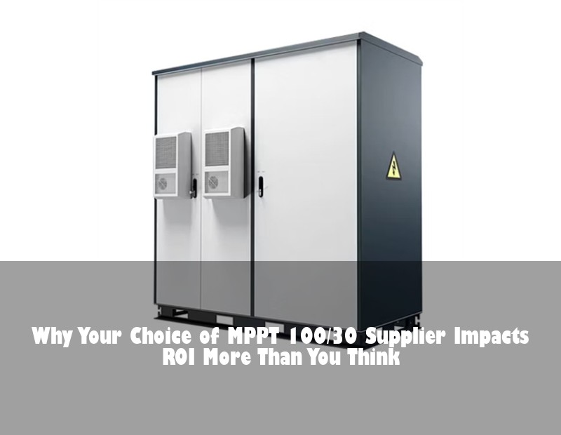 Why Your Choice of MPPT 100/30 Supplier Impacts ROI More Than You Think