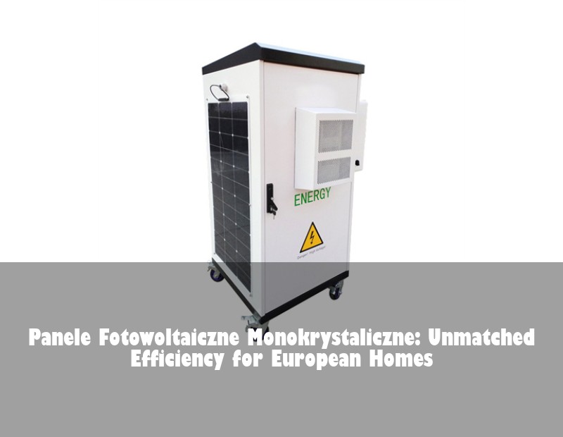 Panele Fotowoltaiczne Monokrystaliczne: Unmatched Efficiency for European Homes | Huijue Bess