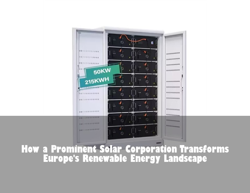 How a Prominent Solar Corporation Transforms Europe's Renewable Energy Landscape | Huijue Bess