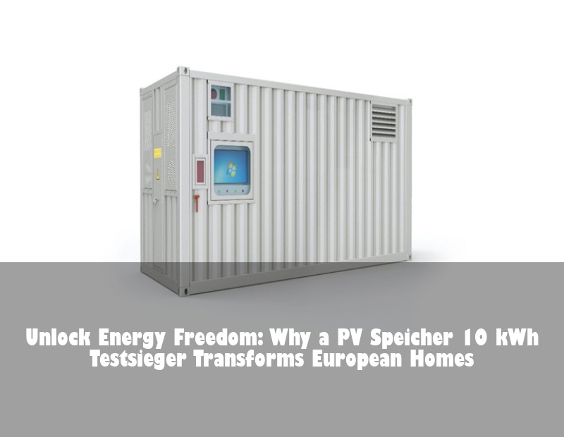 Unlock Energy Freedom: Why a PV Speicher 10 kWh Testsieger Transforms European Homes