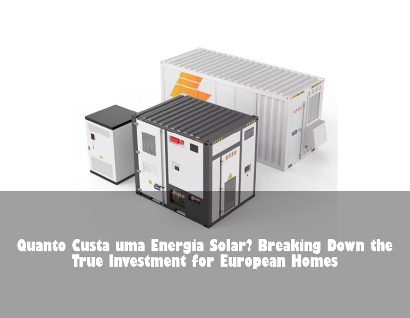 Quanto Custa uma Energia Solar? Breaking Down the True Investment for European Homes