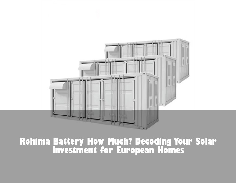 Rohima Battery How Much? Decoding Your Solar Investment for European Homes