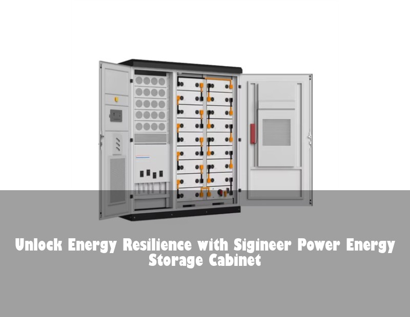 Unlock Energy Resilience with Sigineer Power Energy Storage Cabinet