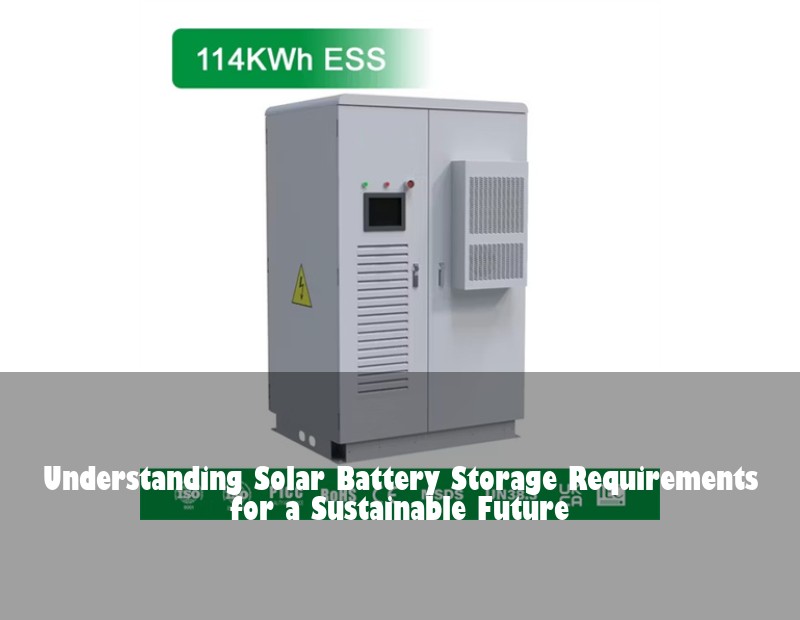 Understanding Solar Battery Storage Requirements for a Sustainable Future | Huijue Bess
