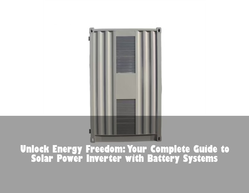 Unlock Energy Freedom: Your Complete Guide to Solar Power Inverter with Battery Systems