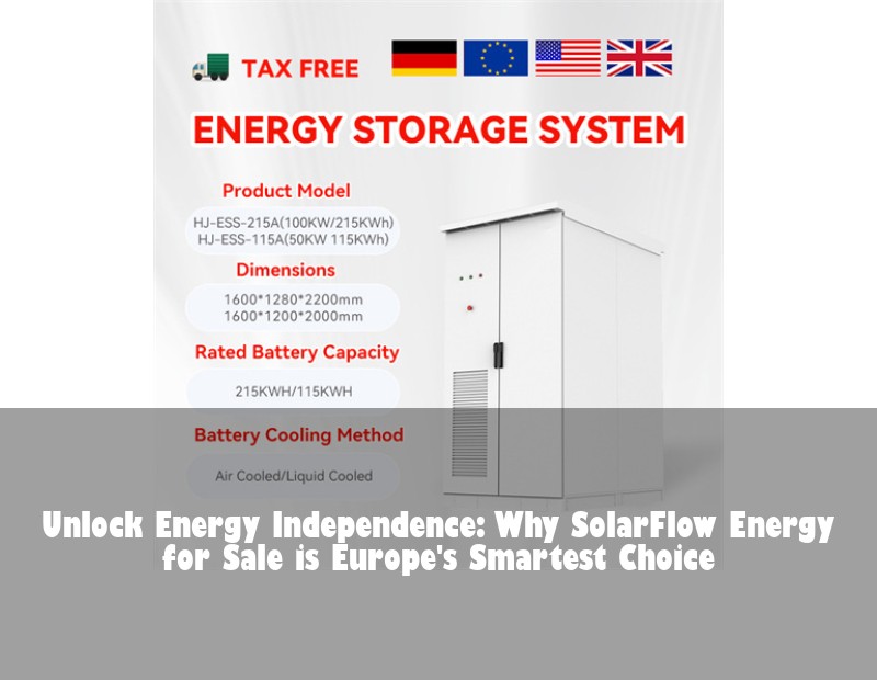 Unlock Energy Independence: Why SolarFlow Energy for Sale is Europe's Smartest Choice | Huijue Bess
