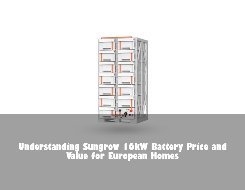 Understanding Sungrow 16kW Battery Price and Value for European Homes