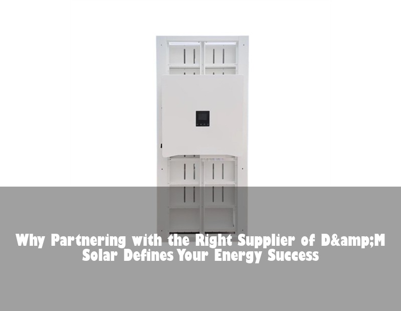 Why Partnering with the Right Supplier of D&amp;M Solar Defines Your Energy Success | Huijue Bess