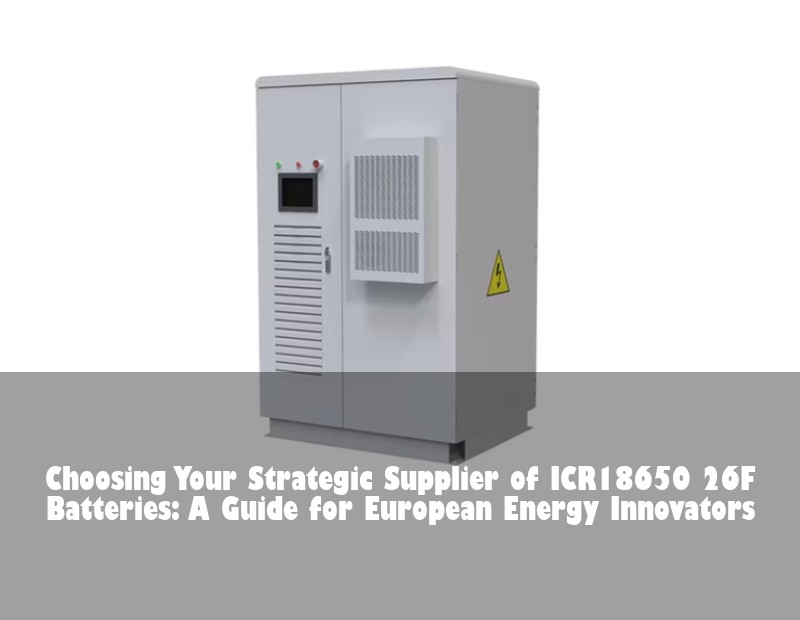 Choosing Your Strategic Supplier of ICR18650 26F Batteries: A Guide for European Energy Innovators