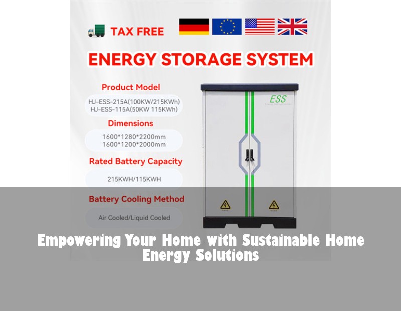 Empowering Your Home with Sustainable Home Energy Solutions | Huijue Bess