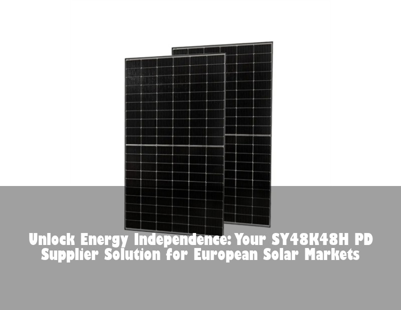 Unlock Energy Independence: Your SY48K48H PD Supplier Solution for European Solar Markets
