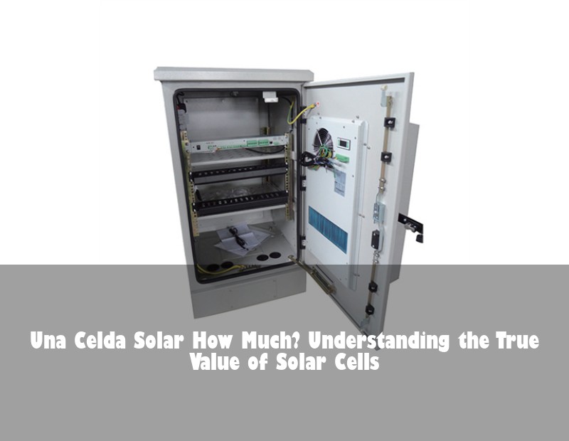 Una Celda Solar How Much? Understanding the True Value of Solar Cells | Huijue Bess