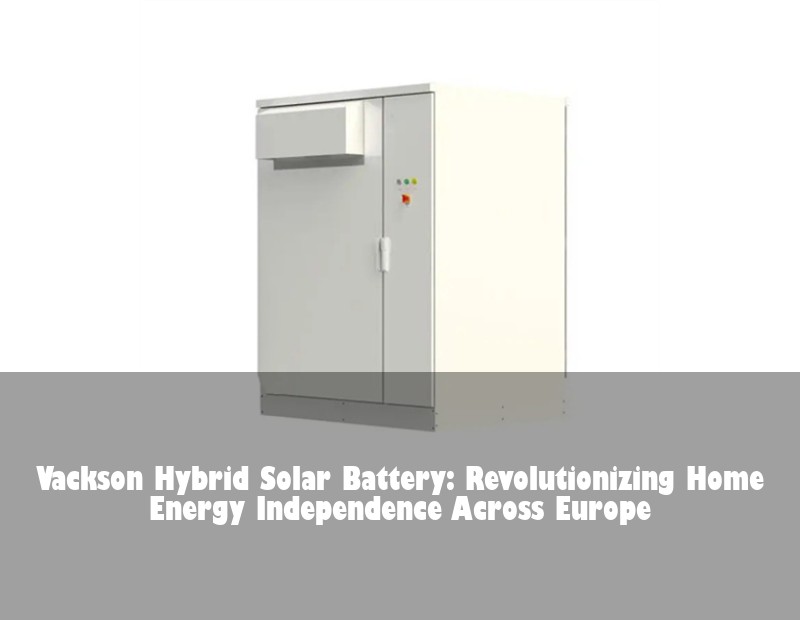 Vackson Hybrid Solar Battery: Revolutionizing Home Energy Independence Across Europe