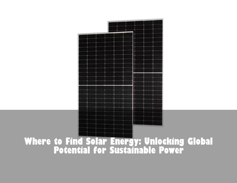 Where to Find Solar Energy: Unlocking Global Potential for Sustainable Power | Huijue Bess