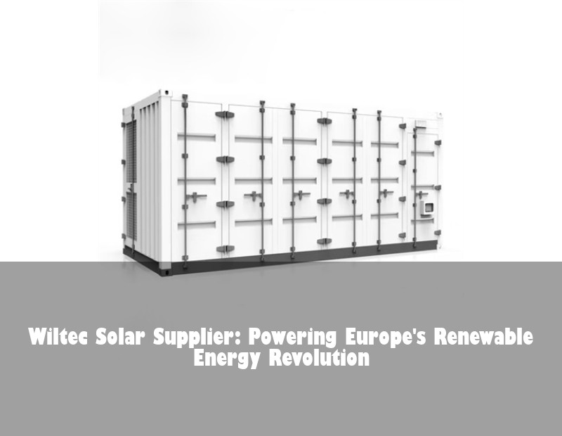 Wiltec Solar Supplier: Powering Europe's Renewable Energy Revolution