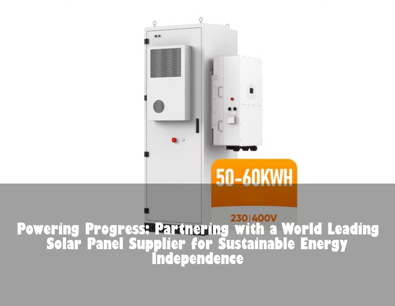 Powering Progress: Partnering with a World Leading Solar Panel Supplier for Sustainable Energy Independence | Huijue Bess